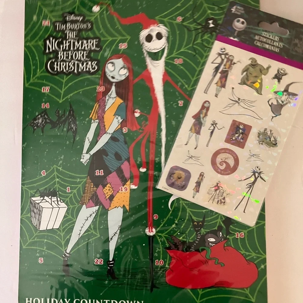 Disney The Nightmare Before Christmas Calendar/Stickers
